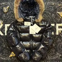Пуховик Moncler Maya crop fit black, Москва